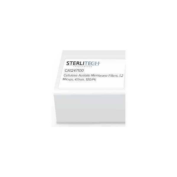 Sterlitech Cellulose Acetate Membrane Filters, 1.2 Micron, 47mm, PK100 CA1247100 - main